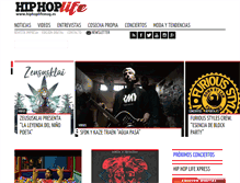 Tablet Screenshot of hiphoplifemag.es